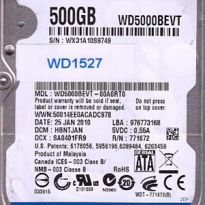 Western Digital WD5000BEVT-00A0RT0 500GB