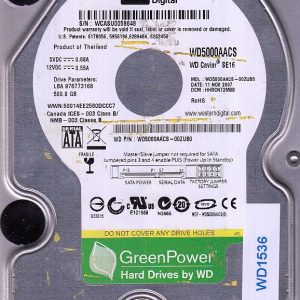 Western Digital WD5000AACS-00ZUB0 500GB