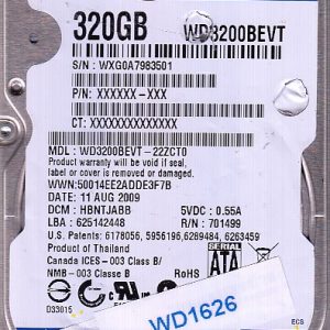 Western Digital WD3200BEVT-22ZCT0 320GB