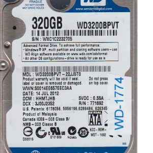 Western Digital WD3200BPVT-22JJ5T0 320GB