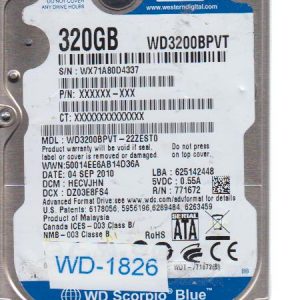 Western Digital WD3200BPVT-22ZEST0 320GB