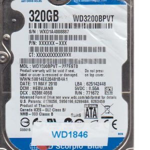 Western Digital WD3200BPVT-22ZEST0 320GB