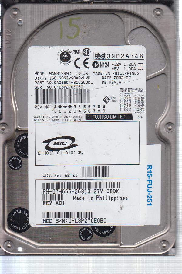 Fujitsu MAN3184MC 18.4 GB