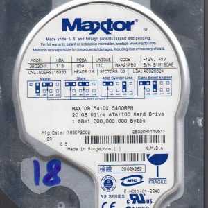 Maxtor 2B020H1 20GB