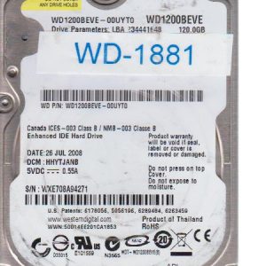 Western Digital WD1200BEVE-00UYT0 120 GB
