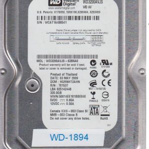 Western Digital WD3200AVJS-63B6A0 320GB