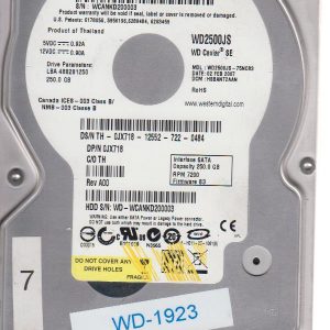 Western Digital WD2500JS-75NCB3 250GB