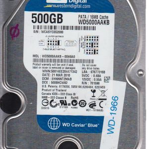 Western Digital WD5000AAKB-00H8A0 500GB