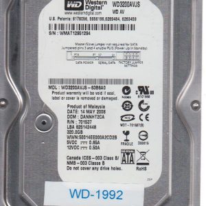 Western Digital WD3200AVJS-63B6A0 320GB