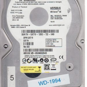 Western Digital WD2500JS-75NCB3 250GB