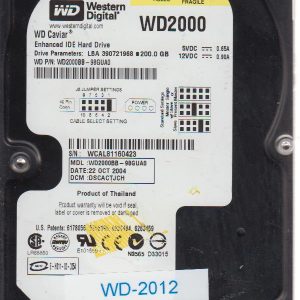 Western Digital WD2000BB-98GUA0 200GB