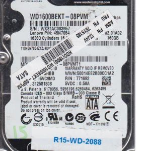 Western Digital WD1600BEKT 160GB