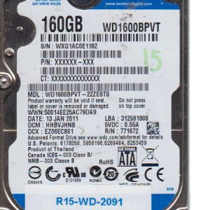 Western Digital WD1600BPVT 160 GB