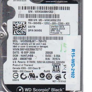 Western Digital WD2500BJKT 250 GB