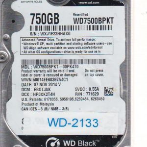 Western Digital WD7500BPKT-00PK4T0 750GB